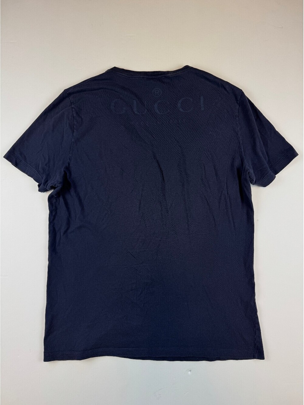 Gucci Back Print V Neck Tee